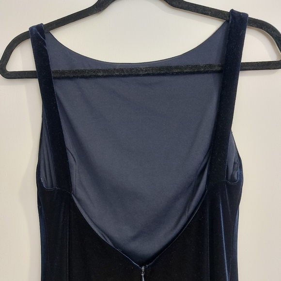 Rhapsody Blue Velvet Maxi Dress - Picture 9 of 14